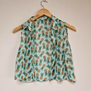 Chemise transparente ananas
