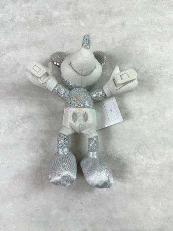 Peluche d’épaule Disney Mickey Sequin argent 20th anniversary Tokyo Disneyland