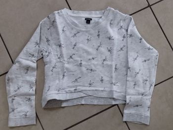 pull crop top fille 10 ans