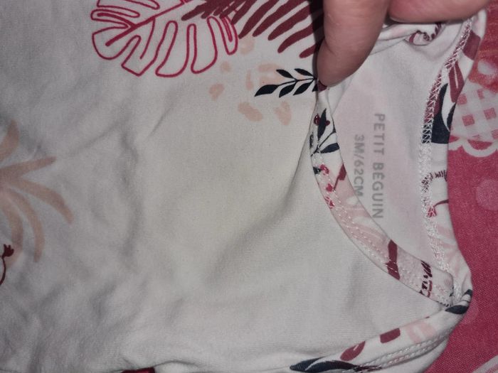 Ensemble 3 pièces petit béguin 3 mois - photo numéro 3