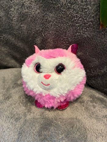 Peluche ty rose paillettes 