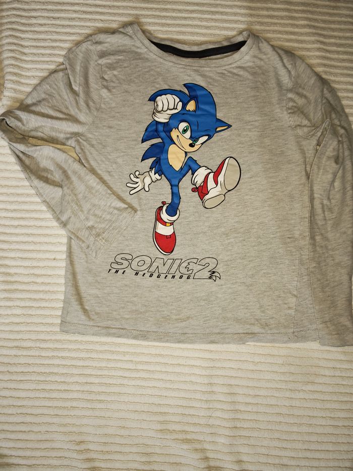 Tee-shirt sonic 8 ans