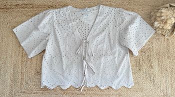 Blouse Broderie Beige 