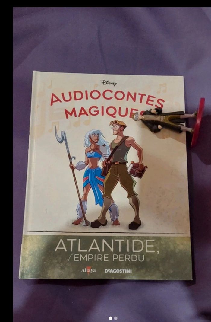 Atlantide collection audiocontes Magiques Disney Altaya audio conte magic livre & figurine