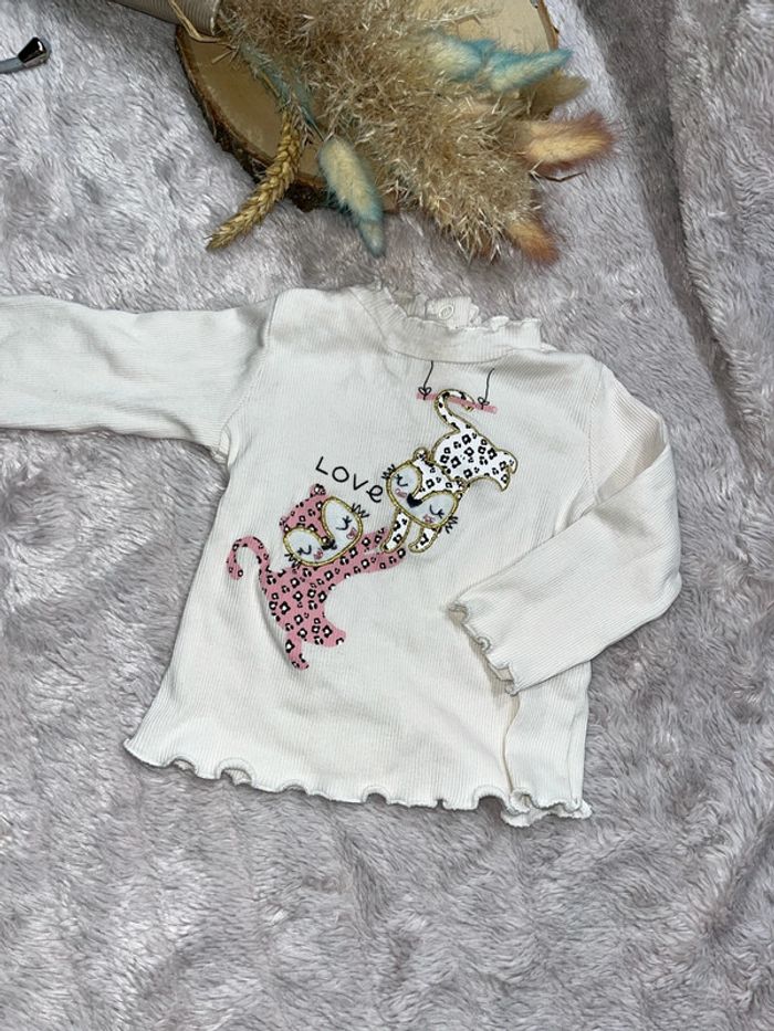 T shirt manches longues 6 mois - photo numéro 2