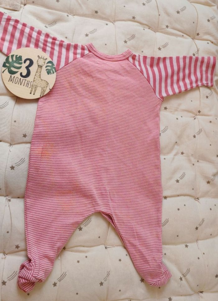 Pyjama léger rayé 3 mois - photo numéro 3