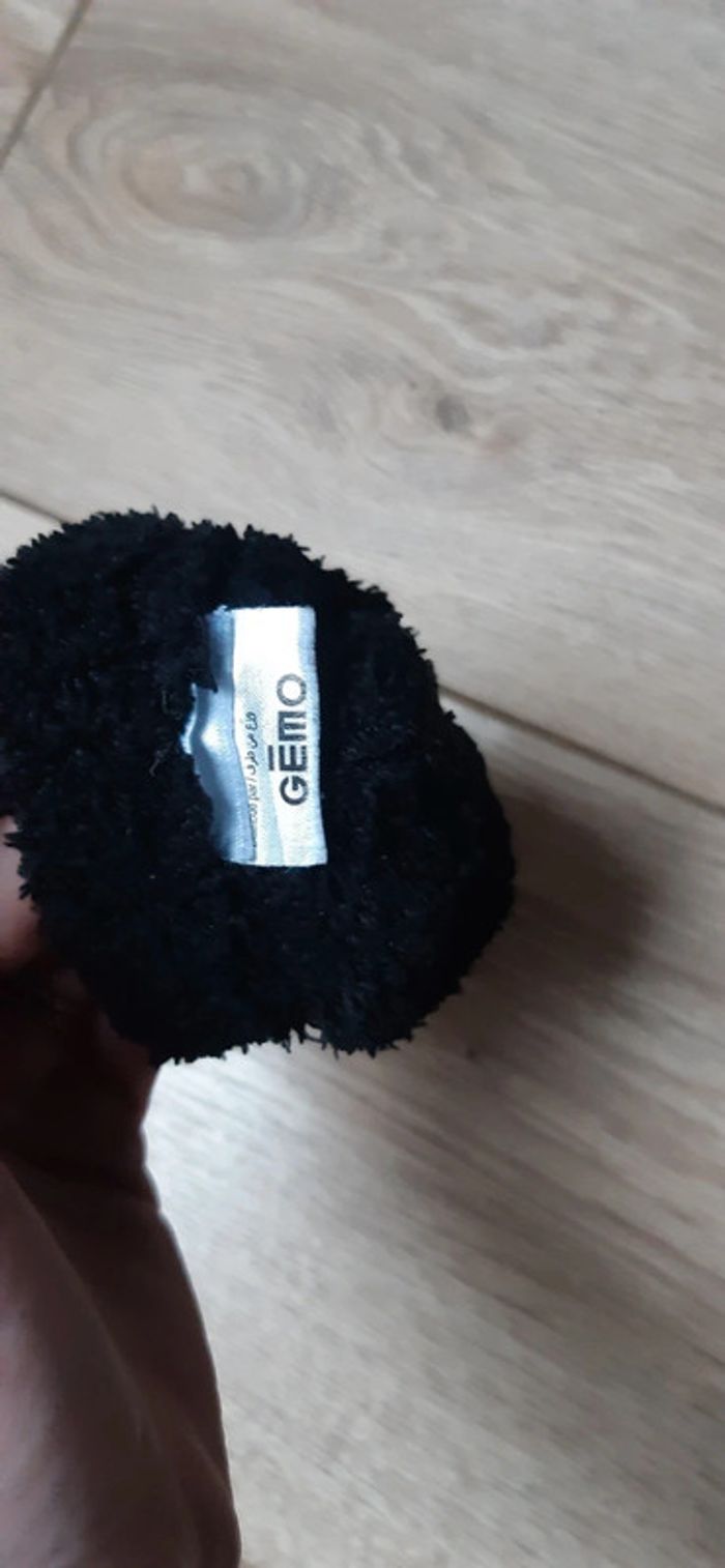 Gants chauds noirs "gémo" 4/6 ans en très bon état - photo numéro 2