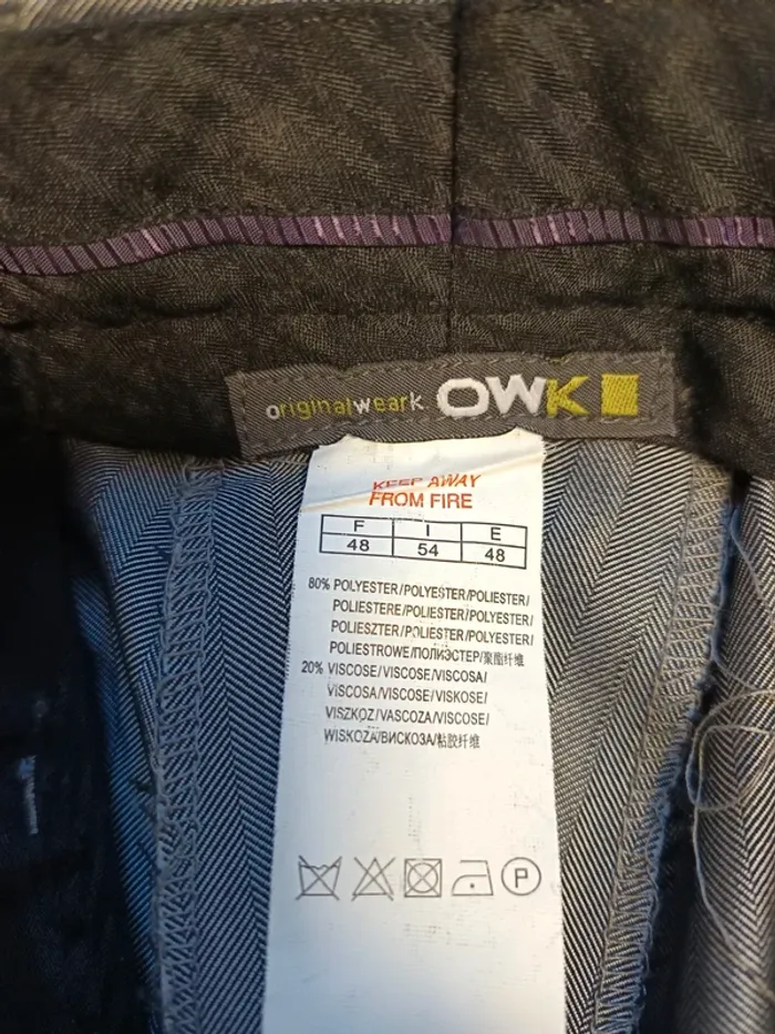 Costume homme gris OWK taille 48 - photo numéro 5