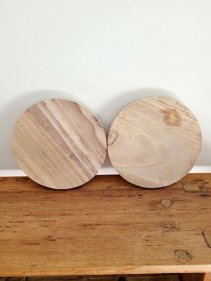 Lot de 2 ronds en bois - photo numéro 2
