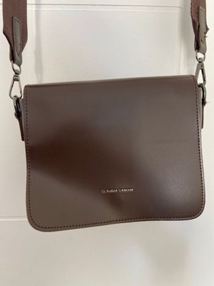 Sac bandoulière Claudia Canova – chocolat marron, très bon état - photo numéro 2