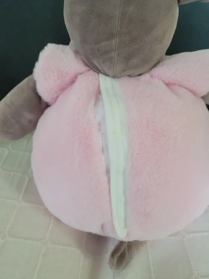 Grande peluche range pyjama hippopotame - photo numéro 6