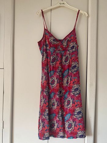 Robe la fiancée du Mékong fleurie