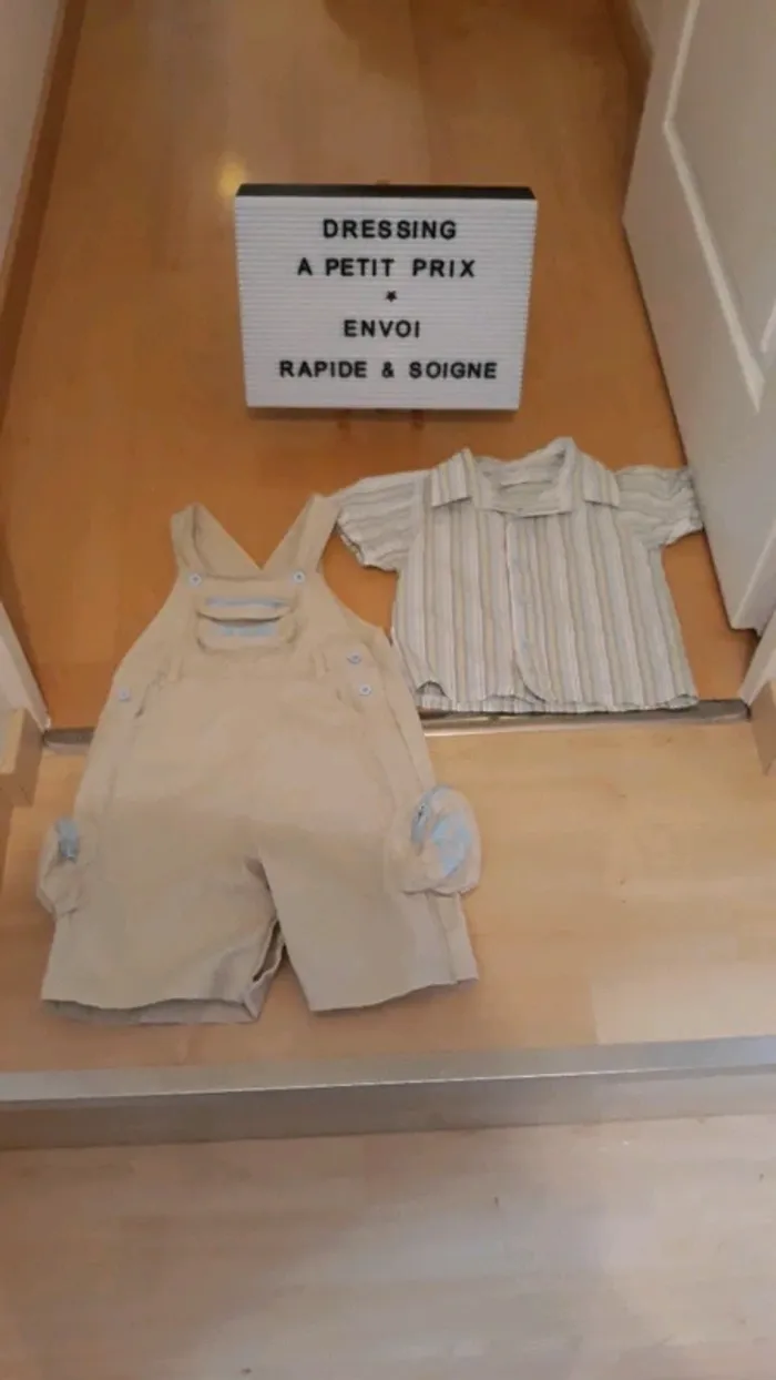 Salopette et sa chemise 23 mois - photo numéro 2