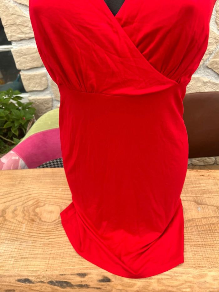 Robe rouge femme été fluide neuf avec étiquette charlott taille S 34 - 36 - photo numéro 2