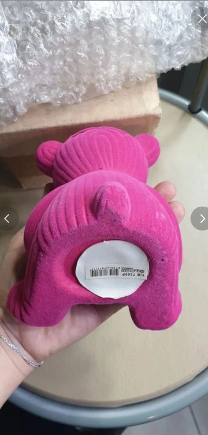 Neuve tirelire rose environ 12cm de hauteur. A l’unité ou en lot - photo numéro 4