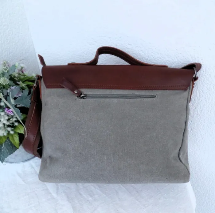 Sac cartable style gibecière Mandoline - photo numéro 5