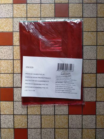 Protège cahier PVC X5