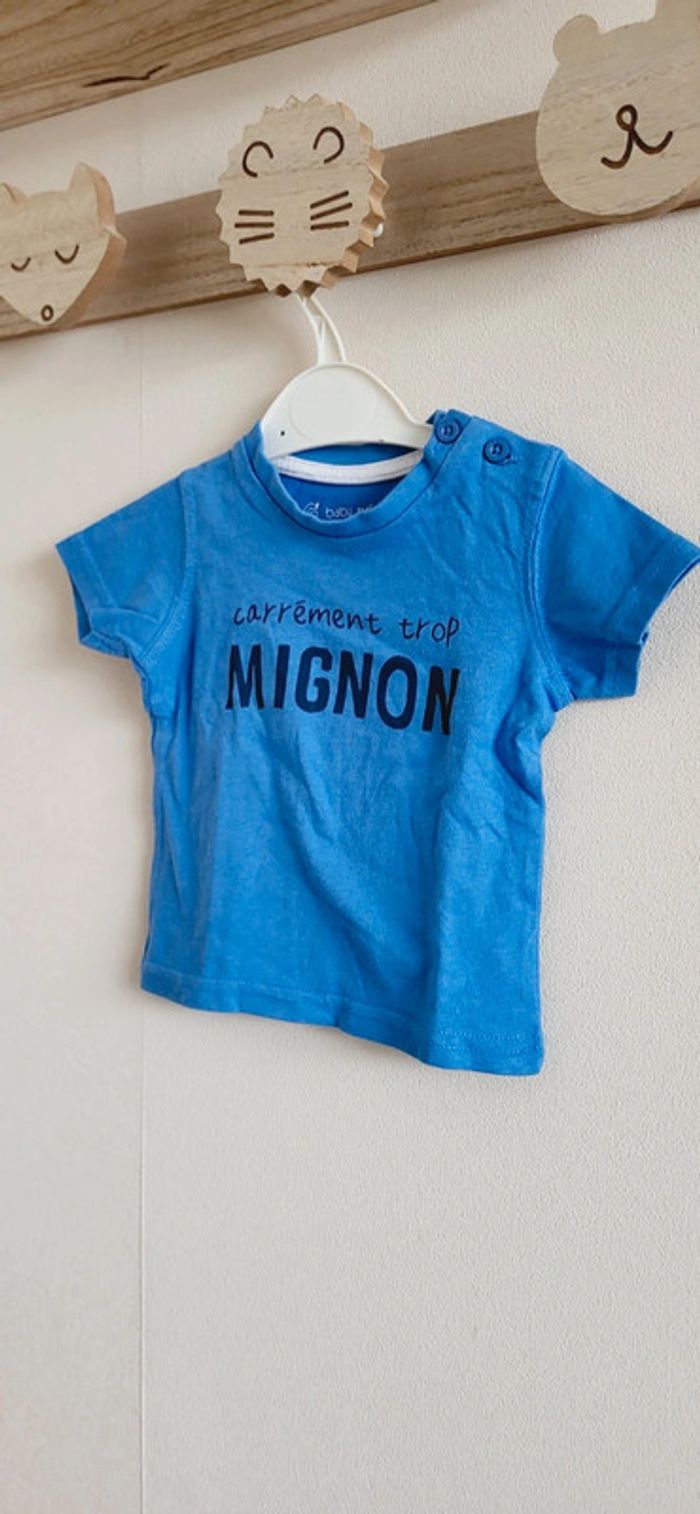 T-shirt 3 mois bleu Gémo