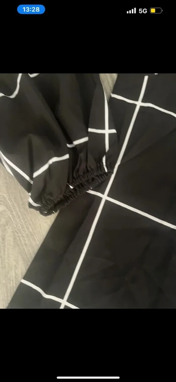 Chemiser à carreaux noir et blanc taille S - photo numéro 2