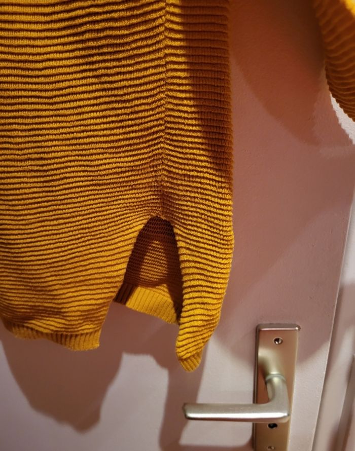 Gilet moutarde cache cache - photo numéro 4