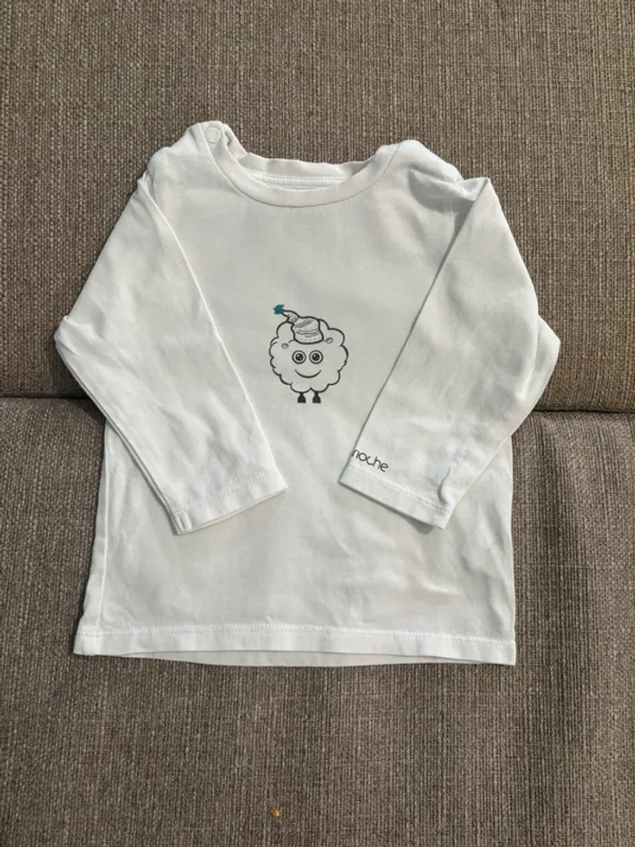 T shirt manches longues coton