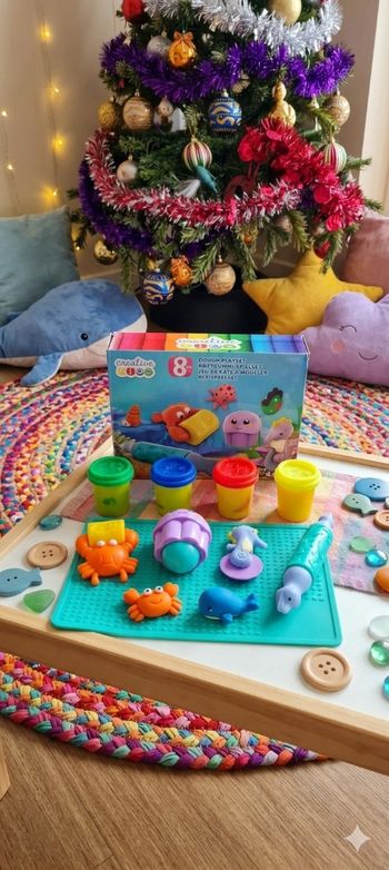 🌊 Kit de Pâte à Modeler "Sous l'Océan" - Creative Kids 🐙