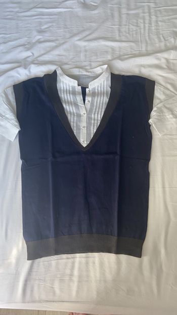 Pull avec col et manches chemises