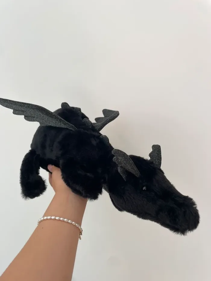 Peluche Jellycat Onyx Dragon Large 🐉🖤 - photo numéro 19