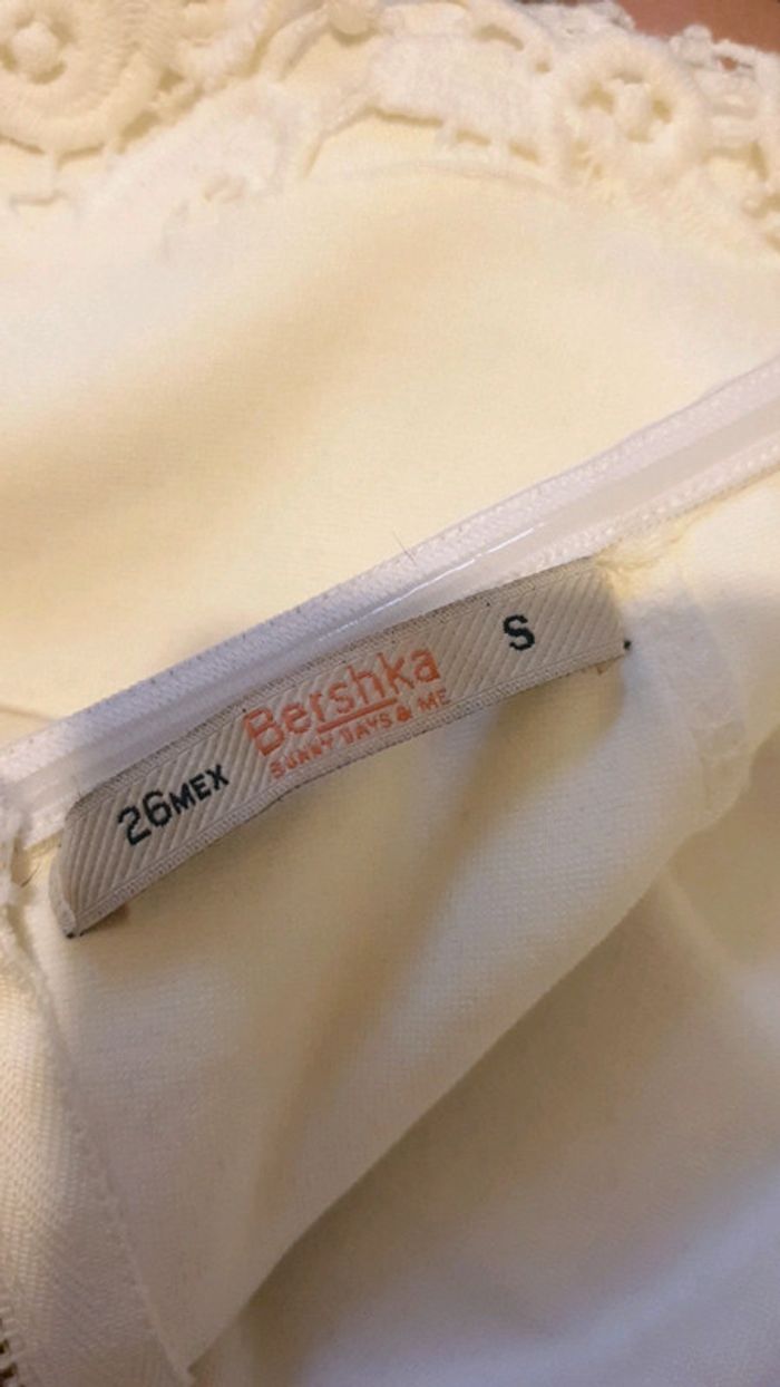 Robe bustier blanche avec broderie - photo numéro 5