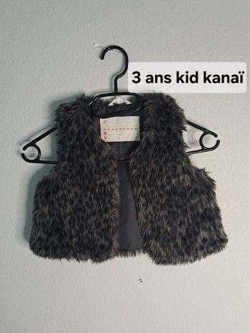 Gilet fausse fourrure