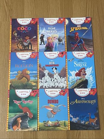 Lot 9 livres j’apprends à lire avec Disney début CP