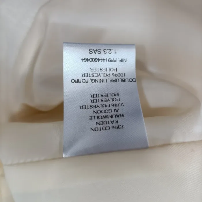 Veste cintrée , habillée élégante blanc cassé, crème- 1 2 3 - ceinture Taille 38 - LE - photo numéro 10