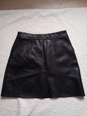 Jupe simili cuir Zara