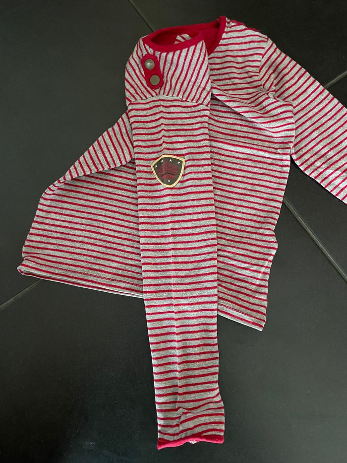 T-shirt fille marinière Orchestra 6 ans - photo numéro 2