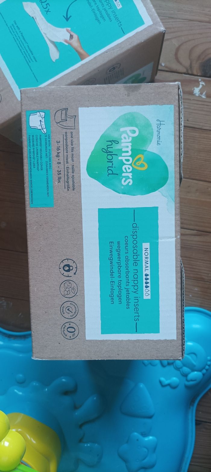 Couches lavables Pampers avec inserts jetables