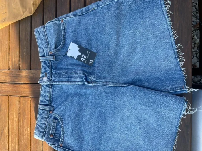 Short en jeans