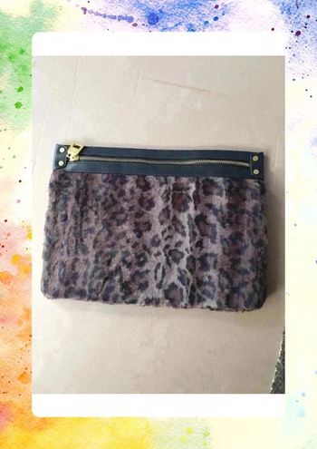 Sac Pochette marron beige léopard pull & bear Comme neuf