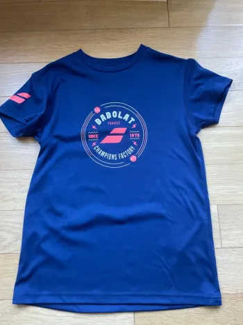 T shirt dry fit babolat 10/12 ans