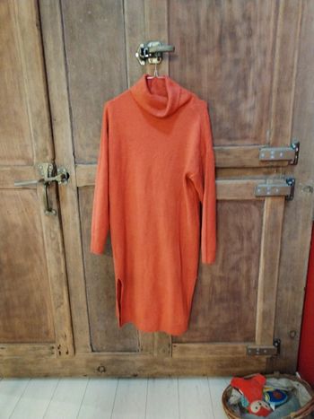 Robe pull col roulé