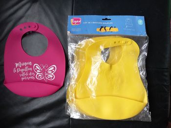 Lot de 4 bavoirs silicone