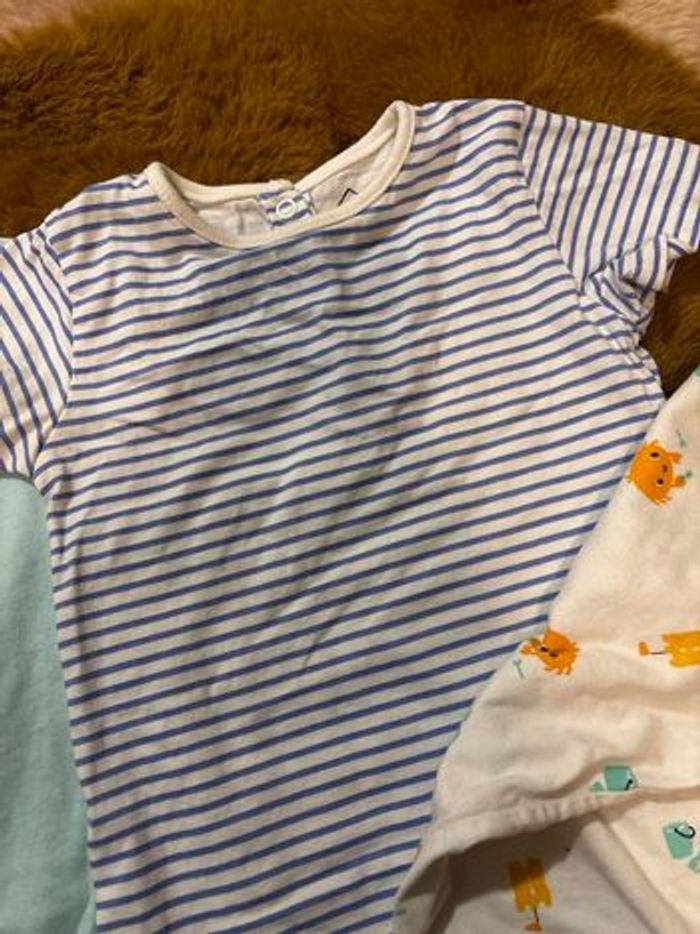 Lot pyjama short été baleine/crabe TEX t.12m - photo numéro 4