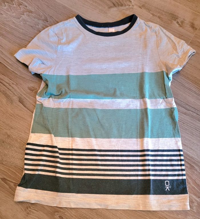 Tee-shirt à rayures MC Okaidi 8 ans