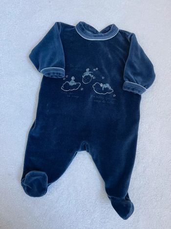 Pyjama marine petit bateau 1 mois
