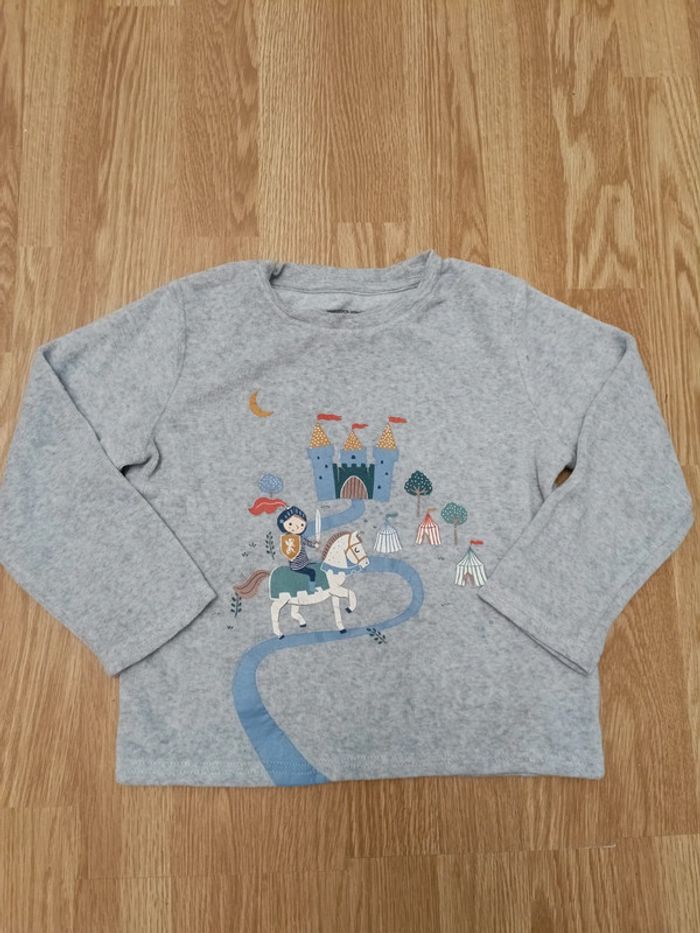 T-shirt de pyjama velours 6 ans