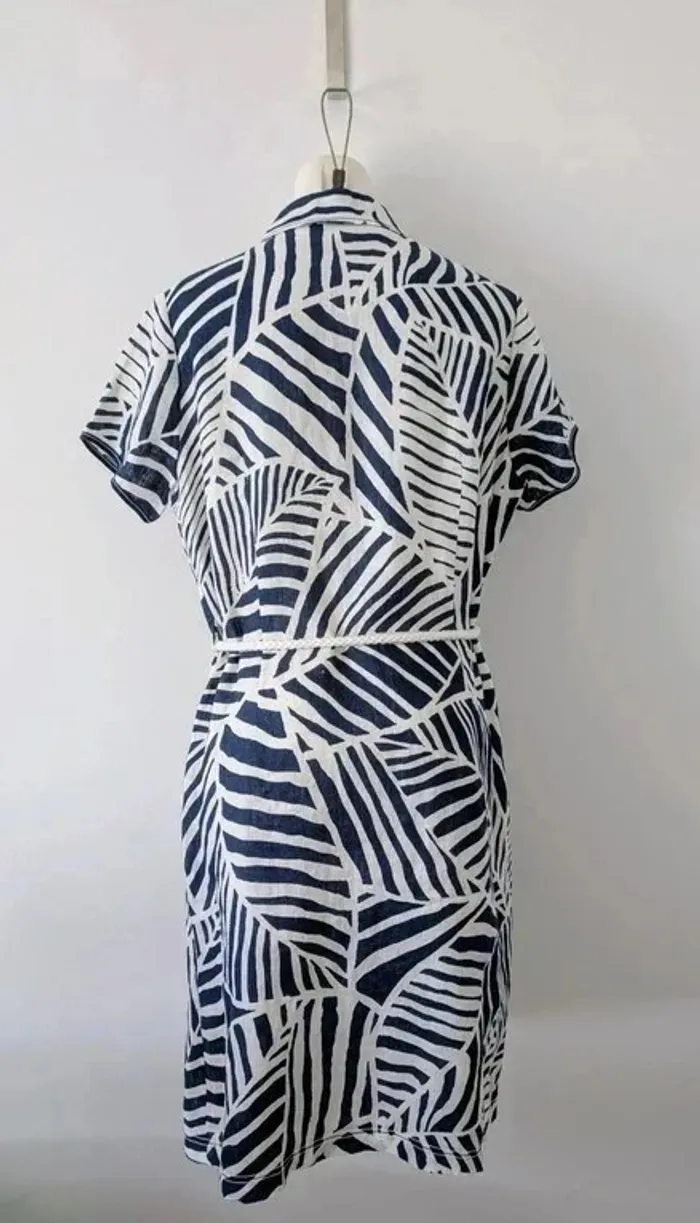 Robe 100% lin manches courtes - Initiative - taille 46 - photo numéro 3