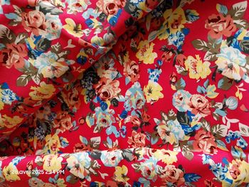 Coupon de 200 x 135 cm - Tissu stretch-gabardine Blumen Pink - Butinette