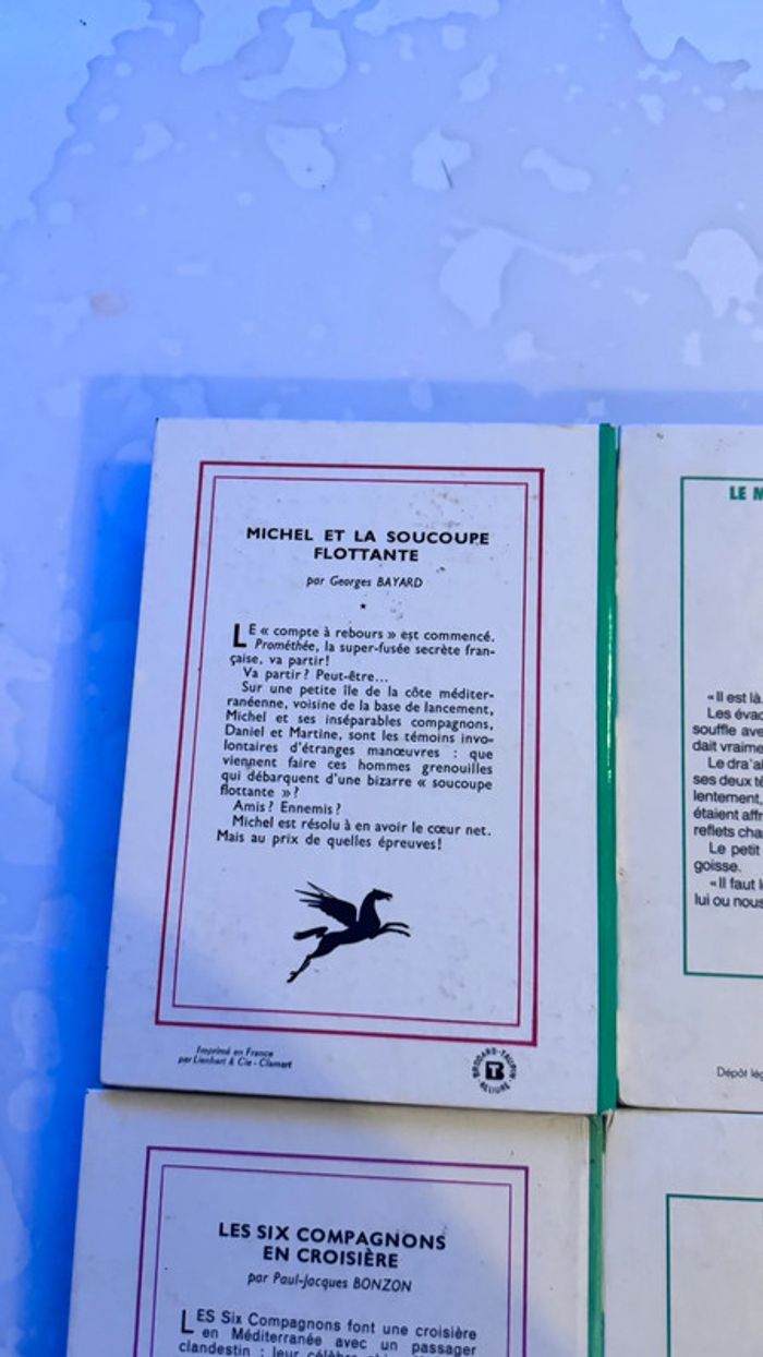 Lot de 5 Livres Anciens Bibliothèque Verte – Alfred Hitchcock, Michel, Six Compagnons - photo numéro 9