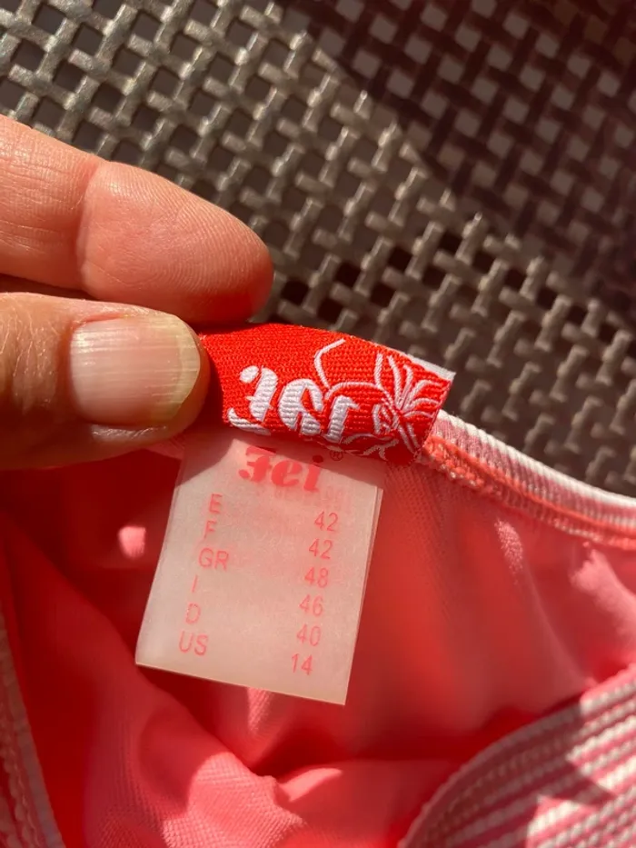 Joli bikini  👙 vichy rose 42 Fei - photo numéro 12