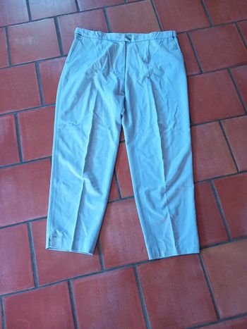 👵pantalon d été tergal gris T50
