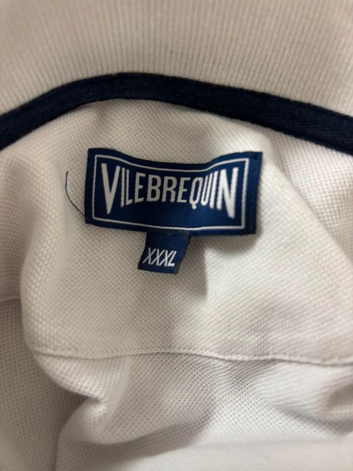 Polo blanc vilebrequin taille XXL homme - photo numéro 3